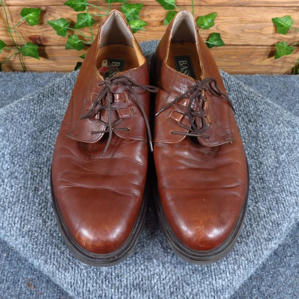 Bass 3R55 Mens‎ Derby Shoes Size 13 Dress Professional Brown Leather Oxford